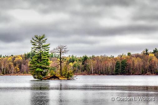 Looming Skies_23261.jpg - Goose Island in Opinicon Lake photographed along the Rideau Canal Waterway at Chaffeys Locks, Ontario, Canada.